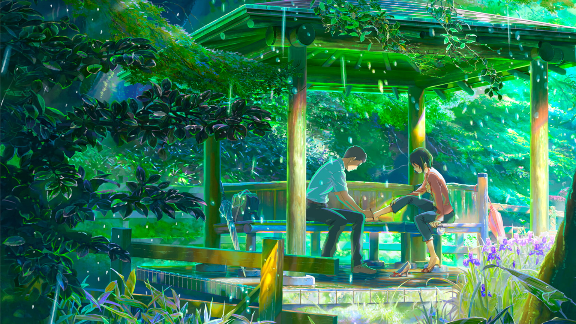 [Book & Movie] Khu vườn ngôn từ  Shinkai Makoto – Cơn mưa và những cảm xúc trong veo